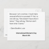 女国際的の日 – すべての女性 ポストカード (正面/裏面)