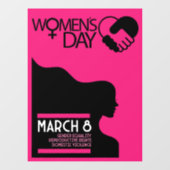 女国際的の日 ウィンドウサイン (シート)