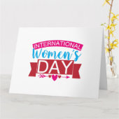 女国際的の日 カード (黄色い花)