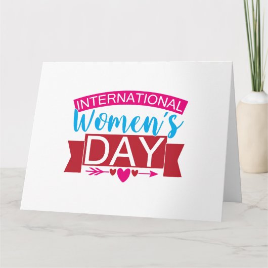 女国際的の日 カード (正面)