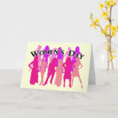 女国際的の日 カード (黄色い花)