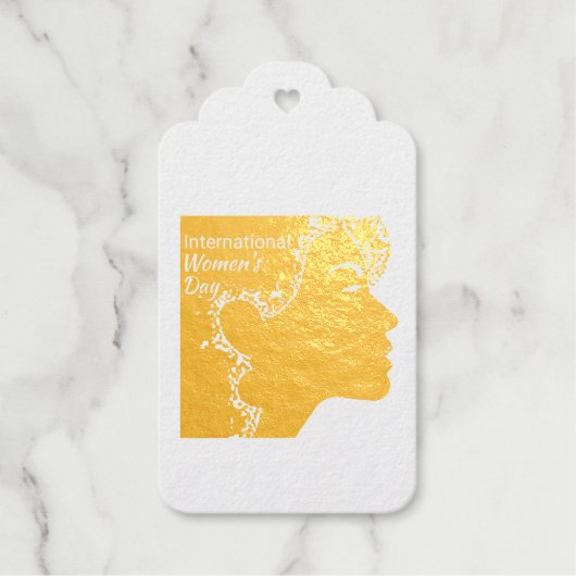 女国際的の日。 ギフトタグ (正面)