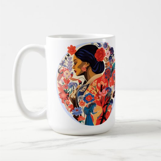 女国際的の日 コーヒーマグカップ (左)