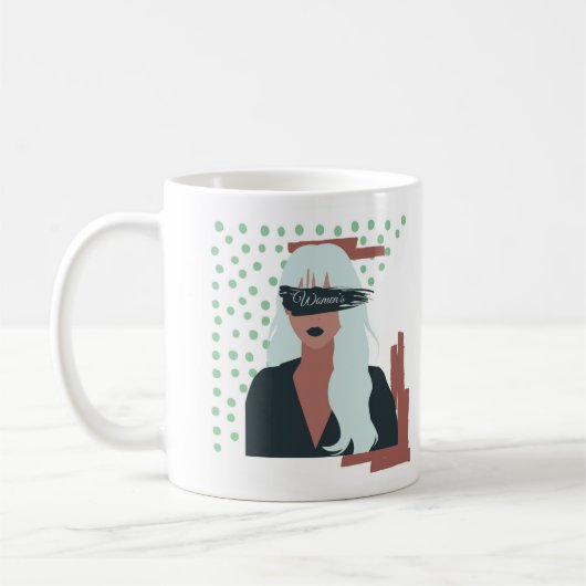 女国際的の日 コーヒーマグカップ (左)