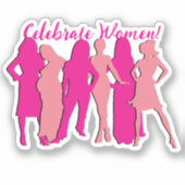 女国際的の日 シール (正面)