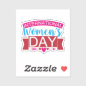 女国際的の日 シール (シート)