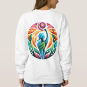 女国際的の日 スウェットシャツ (裏面)