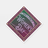 女国際的の日 スタンダードランチョンナプキン (角)