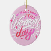 女国際的の日 セラミックオーナメント (右)