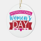 女国際的の日 セラミックオーナメント (左)
