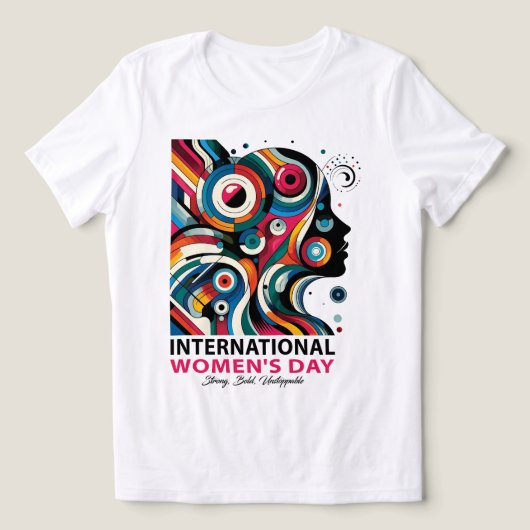 女国際的の日 トライブレンドＴシャツ (デザイン正面)