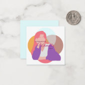 女国際的の日 ノートカード (正面/裏面インサイチュ)