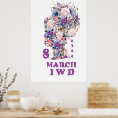 女国際的の日：フェミ祝リング ポスター (キッチン)