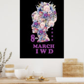 女国際的の日：フェミ祝リング ポスター (キッチン)