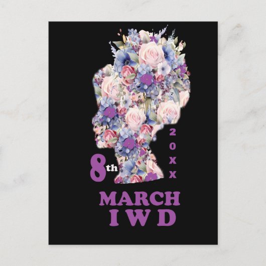 女国際的の日：フェミ祝リング ポストカード (正面)