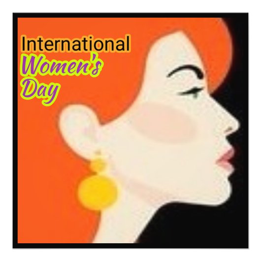 女国際的の日。 フォトプリント            (正面)