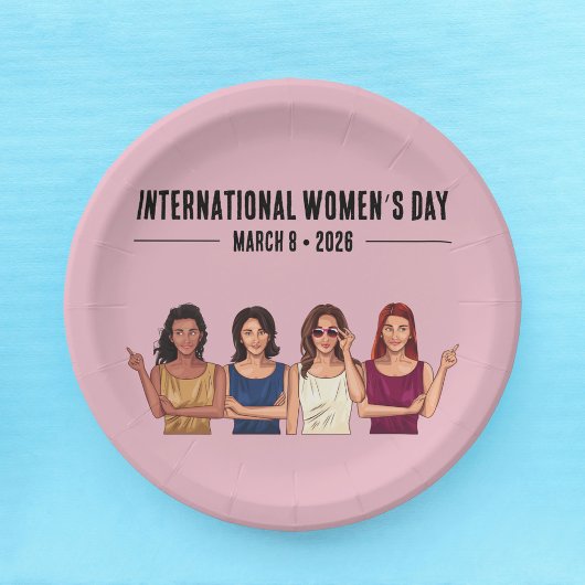 女国際的の日 ペーパープレート