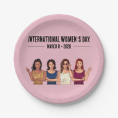 女国際的の日 ペーパープレート (正面)
