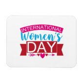 女国際的の日 マグネット (横)