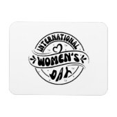 女国際的の日 マグネット (横)