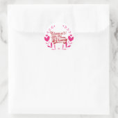 女国際的の日 ラウンドシール (バッグ)