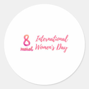 女国際的の日 ラウンドシール
