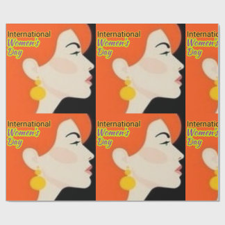女国際的の日 ラッピングペーパー