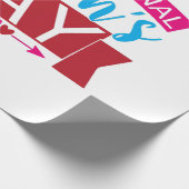 女国際的の日 ラッピングペーパー (角)