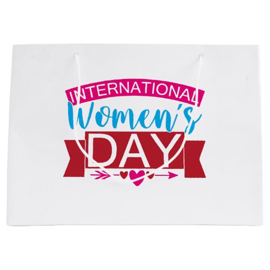 女国際的の日 ラージペーパーバッグ (正面)