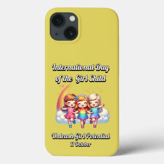 女国際的の日。女の子の可能性。 Case-Mate iPhoneケース (裏面)