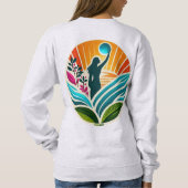 女国際的の日 – 女性を元気にする スウェットシャツ (裏面)