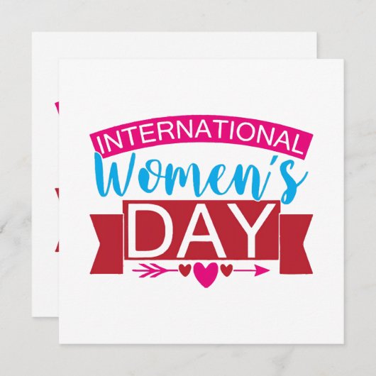 女国際的の日 招待状 (正面/裏面)