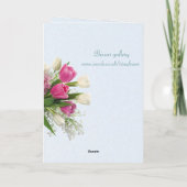 女国際的の日 – 春の花 カード (裏面)