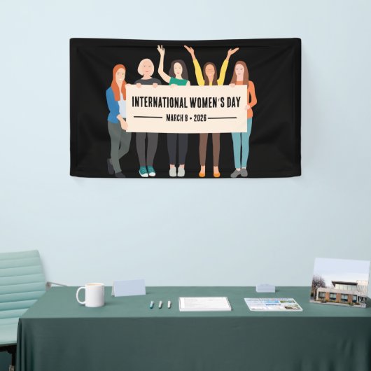 女国際的の日 横断幕 (トレードショー)