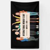 女国際的の日 横断幕 (縦)