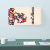 女国際的の日 横断幕 (トレードショー)