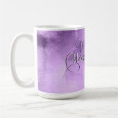 女国際的の日 – 紫の水色 コーヒーマグカップ (左)
