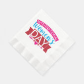 女国際的の日 縁ありランチョンナプキン (角)