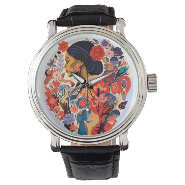 女国際的の日 腕時計 (正面)