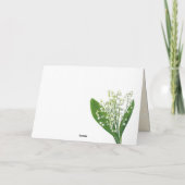 女国際的の日、谷の流れのリリー カード (裏面)