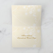 女国際的の日、谷の流れのリリー カード (内部)