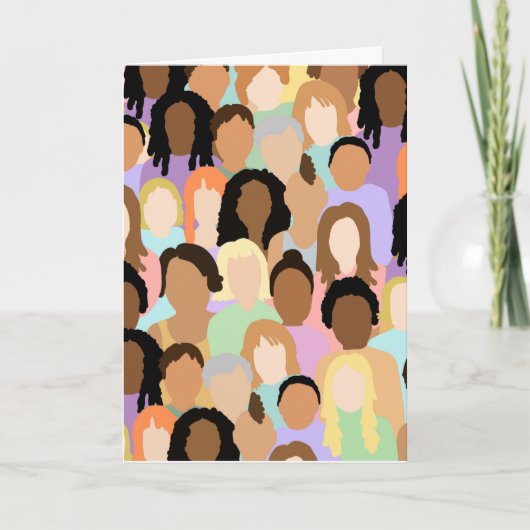 女国際的の日 – 3月8日 カード (正面)