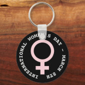 女国際的の日 – 3月8日 キーホルダー (正面)