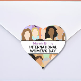 女国際的の日 – 3月8日 ハートシール
