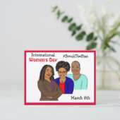 女国際的の日 – 3月8日 ポストカード (スタンド正面)