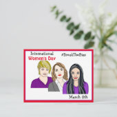 女国際的の日 – 3月8日 ポストカード (スタンド正面)