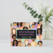 女国際的の日 – 3月8日 ポストカード (スタンド正面)