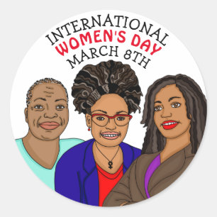 女国際的の日 – 3月8日 ラウンドシール
