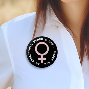 女国際的の日 – 3月8日 缶バッジ