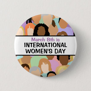 女国際的の日 – 3月8日 缶バッジ